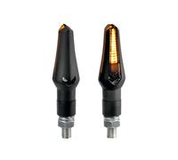 COPPIA FRECCE MOTO LUCE ARANCIO 12V CON CONNETTORI RAPIDI LAMPA
