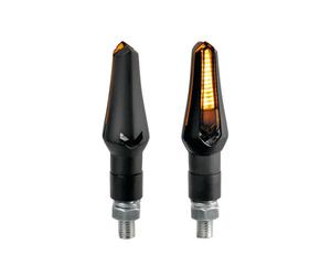 COPPIA FRECCE MOTO LUCE ARANCIO 12V CON CONNETTORI RAPIDI LAMPA