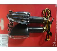 COPPIA FRECCE MOTO SIFAM CLI7008 NERE LAMPADINA 12V 5W OMOLOGATE UNIVERSALI