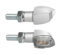 Lampa Frecce moto Volt 90505 – Indicatori direzione LED 36x18 mm Luce arancio Omologate Argento