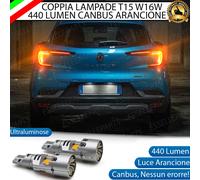 COPPIA FRECCE POSTERIORI LED RENAULT CAPTUR MK2 T15 W16W CANBUS 440 LM NO ERRORE