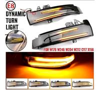 COPPIA FRECCE SPECCHIETTI LED MERCEDES W246 DINAMICHE PROGRESSIVE NERO