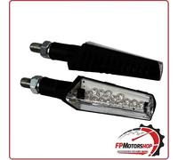COPPIA FRECCE UNIVERSALI PER MOTO JABRA INDICATORI DI DIREZIONE A LED 12V NERO