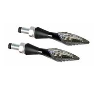 COPPIA FRECCE X-LED B-LUX BARRACUDA MOTO COLORE NERO OMOLOGATE IN METALLO