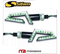 COPPIA FRECCETTE LED C.E 15 LEDS OMOLOGATE TRIUMPH PER MOTO GUZZI KAWASAKI