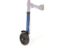 Coppia gamba e ruota piroettante posteriore per rollator pieghevole modello RP751 Art. RV7012