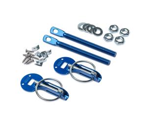 COPPIA GANCI FERMA COFANO PER RALLY A SPILLO BLU ORIGINALI SPARCO 01606AA