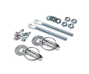 COPPIA GANCI FERMA COFANO PER RALLY A SPILLO CROMATI ORIGINALI SPARCO 01606S