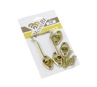 COPPIA GANCI FERMAPERSIANE IN OTTONE 80 mm