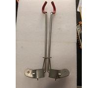 COPPIA GANCI LATERALI PER APERTURA COFANO POSTERIORE FIAT 22 cm guarda foto