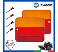 Coppia Gemma Lente Fanale Posteriore PIAGGIO APE CAR MAX DIESEL BENZINA e Viti