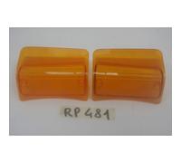 Coppia gemme frecce anteriori BOSATTA Front blinker lens pair Piaggio Ape Car