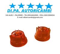 COPPIA GEMME PLASTICA FRECCE INDICATOR LENS DAUPHINE RENAULT 4 R4 4L 61-66 E381