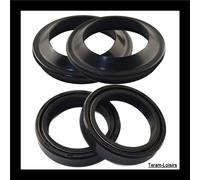 Coppia Giunti Spy Per Forcella + Para Polvere Per MBK Nitro 50 II 2013, Nero