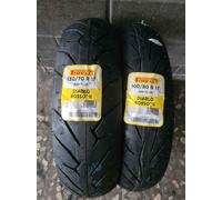 Coppia gomme 100/80 R17 52H e 130/70 R17 62H PIRELLI DIABLO ROSSO 2 DOT2025