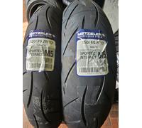 Coppia Gomme 120/70 ZR17 58W 150/60 R17 66H METZELER SPORTEC M5 DOT24/25