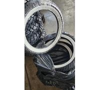 Coppia GOMME 2 1/2-16 42J e 2 3/4-16 46J MITAS MC2 WHITE WALL FASCIA BIANCA