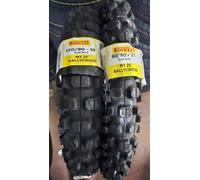 Coppia GOMME 90/90-21 54R 120/90-18 65R M+S PIRELLI MT21 RALLYCROSS + camera