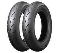 COPPIA GOMME BRIDGESTONE 100/90-12 49J + 120/80-12 55J BATTLAX BT601