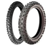 COPPIA GOMME BRIDGESTONE 70/100-17 MOTOCROSS M203 + 80/100-12 MOTOCROSS M404