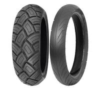 COPPIA GOMME DELI TYRE 100/80-10 53L SC-103 + 80/80-14 53L SB-108