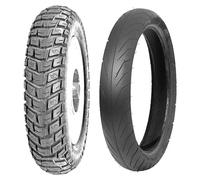 COPPIA GOMME DELI TYRE 100/90-10 56J SC-108 + 80/80-16 46M SB-108