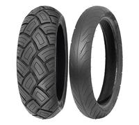 COPPIA GOMME DELI TYRE 120/70-10 54L SC-103 + 80/80-16 46M SB-108