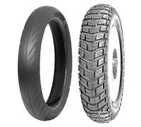 COPPIA GOMME DELI TYRE 80/80-14 53L SB-108 + 3.50-10 SC-108