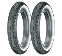 COPPIA GOMME DUNLOP 100/90-19 57H + 150/80-16 71H D401 WWW H.D.