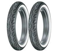COPPIA GOMME DUNLOP 100/90-19 57H + 150/80-16 71H D401 WWW H.D.