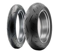 COPPIA GOMME DUNLOP 120/60-17 (55W) + 190/50-17 (73W) ROADSPORT 2
