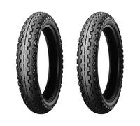 COPPIA GOMME DUNLOP 4.25-18 64H TT100 + 3.60-19 52H K81 TT100