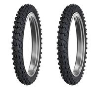 COPPIA GOMME DUNLOP 60/100-10 33J + 90/100-14 49M GEOMAX MX34