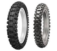 COPPIA GOMME DUNLOP 70/100-17 40M GEOMAX MX52 + 70/100-10 41J GEOMAX MX53
