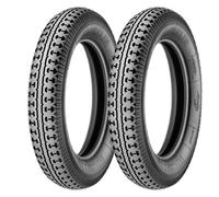 COPPIA GOMME MICHELIN 5.25-19 95P + 5.50-21 99P DOUBLE RIVET