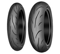 COPPIA GOMME MITAS 120/70-17 (58W) + 180/55-17 (73W) SPORT FORCE + RS