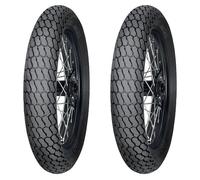 COPPIA GOMME MITAS 130/80-19 71H + 140/80-19 71H FLAT TRACK ROAD