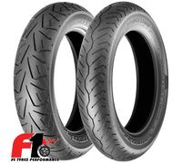 Coppia Gomme Moto Bridgestone Battlecruise H50 100/90 B19 57H+150/80 B16 77H [4]