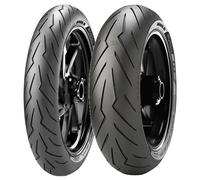 COPPIA GOMME PIRELLI 100/80-17 52H + 150/60-17 (66W) DIABLO ROSSO III 3