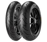 COPPIA GOMME PIRELLI 100/80-17 52H + 180/55-17 (73W) DIABLO ROSSO 2