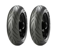 COPPIA GOMME PIRELLI 100/80-17 52S + 150/60-17 66S DIABLO ROSSO SPORT
