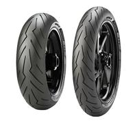 COPPIA GOMME PIRELLI 100/80-17 52S + 70/90-17 38S DIABLO ROSSO SPORT