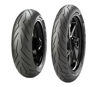 COPPIA GOMME PIRELLI 100/80-17 52S + 90/80-17 46S DIABLO ROSSO SPORT