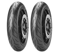 COPPIA GOMME PIRELLI 100/90-10 56J + 120/80-14 58S DIABLO ROSSO SCOOTER