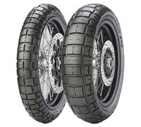 COPPIA GOMME PIRELLI 100/90-19 57V + 140/80-17 69V SCORPION RALLY STR M+S