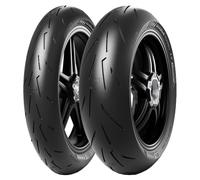 COPPIA GOMME PIRELLI 120/70-17 (58W) + 190/50-17 (73W) DIABLO ROSSO 4 CORSA