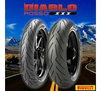 COPPIA GOMME PIRELLI 120/70-17 58W 190/50-17 73W TL DIABLO ROSSO III 3