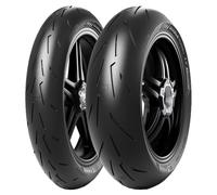 COPPIA GOMME PIRELLI 120/70-17 (58W) + 190/55-17 (75W) DIABLO ROSSO 4 CORSA