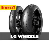 COPPIA GOMME PIRELLI 120/70-17 ROSSO CORS. 2 + 180/55R17 ROSSO CORS. 2 DOT 24/25