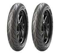 COPPIA GOMME PIRELLI 70/90-17 38S + 80/90-17 44S DIABLO ROSSO SPORT